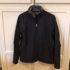 Lands End Women’s Rain Repellant Jacket Blk Size S